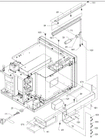 04 - Light parts for Amana Microwave UCRC514D / P1312702M from AppliancePartsPros.com