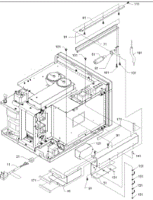 04 - Light parts for Amana Microwave UCRC514T2 / P1304412M from AppliancePartsPros.com