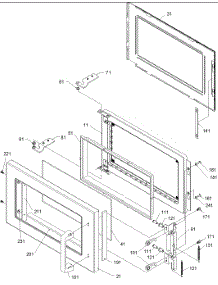 02 - Door parts for Amana Microwave UCRC518D / P1312706M from AppliancePartsPros.com
