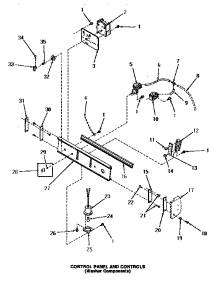 05 - Control Panel & Controls (Washer) parts for Amana Washer Dryer Combo UE8031 from AppliancePartsPros.com