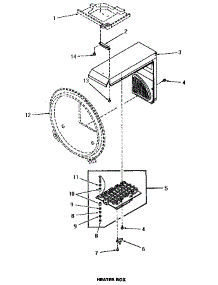 07 - Dryer Heater Box parts for Amana Washer Dryer Combo UE8031 from AppliancePartsPros.com