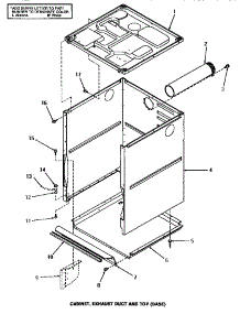 04 - Cabinet, Exhaust Duct & Top (Base) parts for Amana Washer Dryer Combo UE8230 from AppliancePartsPros.com