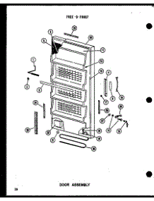 02 - Door Assy parts for Amana Freezer UF12K-A / P6025009W A from AppliancePartsPros.com