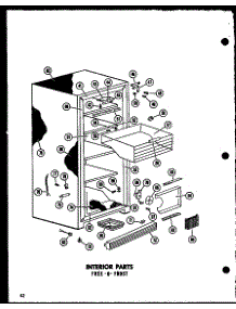 02 - Interior Parts parts for Amana Freezer UF16AG / P6011729W G from AppliancePartsPros.com
