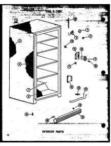05 - Interior Parts parts for Amana Freezer UF22B-C / P6034551W C from AppliancePartsPros.com