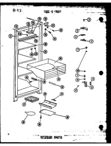 04 - Interior Parts parts for Amana Freezer UF22C / P6034572W from AppliancePartsPros.com