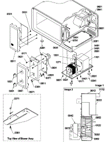 02 - Controls / Blower parts for Amana Microwave UFS850D / P1300902M from AppliancePartsPros.com