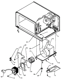 05 - Interior Elec Components And Mtg Parts parts for Amana Microwave UFS850D / P1189301M from AppliancePartsPros.com
