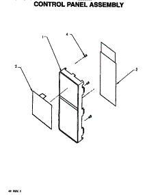 02 - Control Panel Assy parts for Amana Microwave UFS900I / P1189601M from AppliancePartsPros.com
