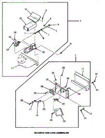 22 - Solenoid & Lock Assemblies parts for Amana Washer Dryer Combo UG8091 from AppliancePartsPros.com