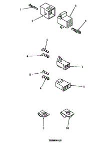 25 - Terminals (Gas Dryer) parts for Amana Washer Dryer Combo UG8091 from AppliancePartsPros.com