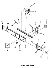 06 - Control Panel (Dryer) parts for Amana Washer Dryer Combo UG8290 from AppliancePartsPros.com