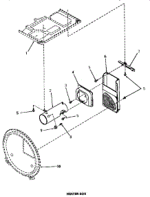 11 - Heater Box parts for Amana Washer Dryer Combo UG8290 from AppliancePartsPros.com