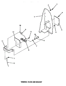 23 - Terminal Block & Bracket parts for Amana Washer Dryer Combo UG8290 from AppliancePartsPros.com