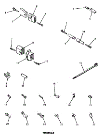 24 - Terminals (Dryer) parts for Amana Washer Dryer Combo UG8290 from AppliancePartsPros.com