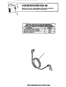30 - Wire Harnesses & Power Cord (Dryer) parts for Amana Washer Dryer Combo UG8290 from AppliancePartsPros.com