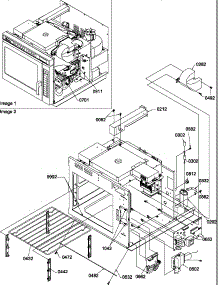 02 - Circuit Board / High Volt / Oven Rack Assy parts for Amana Microwave UM2000C / P1194104M from AppliancePartsPros.com