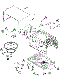 04 - Base & Cavity parts for Maytag Microwave UMC5100ADB from AppliancePartsPros.com