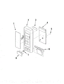 02 - Control Panel parts for Maytag Microwave UMC5200AAQ from AppliancePartsPros.com