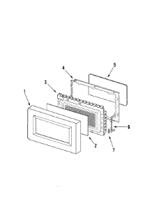 03 - Door Assembly parts for Maytag Microwave UMC5200AAS from AppliancePartsPros.com