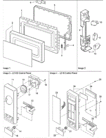 02 - Door, Interlock & Control Panel Parts parts for Amana Microwave UMLD10E / P1323511M from AppliancePartsPros.com