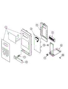 03 - Control Panel parts for Maytag Microwave UMV1142ACB from AppliancePartsPros.com