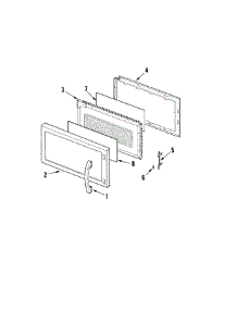 03 - Door parts for Maytag Microwave UMV1152AAQ from AppliancePartsPros.com