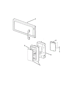 02 - Control Panel / Door Assembly parts for Maytag Microwave UMV1152BAW from AppliancePartsPros.com