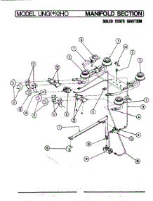 04 - Gas Controls (Solid State Ignition) parts for Norge Range UNGA2H0 from AppliancePartsPros.com