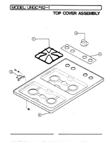 02 - Top Assembly parts for Norge Range UNGCA82-1 from AppliancePartsPros.com