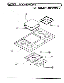 03 - Top Assembly parts for Norge Range UNGCA83-1G-11 from AppliancePartsPros.com