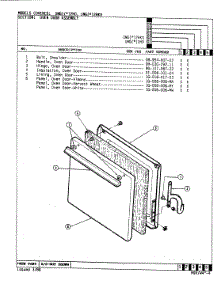 02 - Door Assembly parts for Norge Range UNGW2HK0 from AppliancePartsPros.com