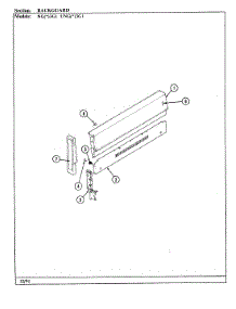 02 - Control Panel parts for Norge Range UNGW3G1 from AppliancePartsPros.com