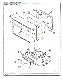 03 - Door / Drawer parts for Norge Range UNGW3G2KV from AppliancePartsPros.com