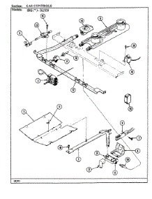 04 - Gas Controls parts for Norge Range UNGW3G2KV from AppliancePartsPros.com