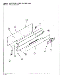 02 - Control Panel parts for Norge Range UNGW6H2GLNW-AD from AppliancePartsPros.com