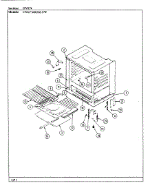05 - Oven parts for Norge Range UNGW6H2GLNW-AD from AppliancePartsPros.com
