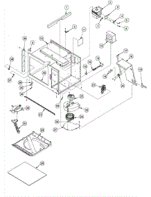 04 - Blower & Cavity parts for Amana Microwave URS511 / P1327807M from AppliancePartsPros.com
