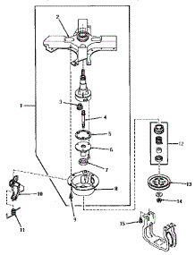 03 - Clutch Base And Clutch Assy parts for Amana Washer VA2013 from AppliancePartsPros.com