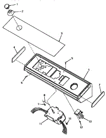 05 - Graphics Panel, Ctrl Hood And Ctrls parts for Amana Washer VA2013 from AppliancePartsPros.com
