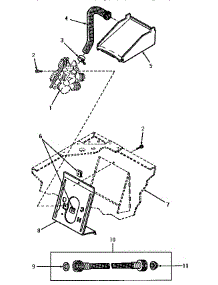06 - Inlet / Filler Hose & Mixing Vlv Mtg Brkt parts for Amana Washer VA2013 from AppliancePartsPros.com