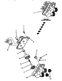 07 - Mixing Valve Assy parts for Amana Washer VA2013 from AppliancePartsPros.com