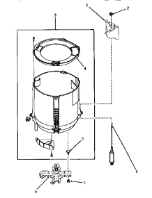09 - Outer Tub And Snubber Assy parts for Amana Washer VA2013 from AppliancePartsPros.com