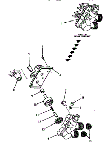 07 - Mixing Valve Assy parts for Amana Washer VA4013 from AppliancePartsPros.com