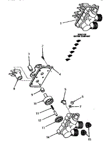 07 - Mixing Valve Assy parts for Amana Washer VA6013 from AppliancePartsPros.com