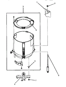 09 - Outer Tub And Snubber Assy parts for Amana Washer VA6013 from AppliancePartsPros.com