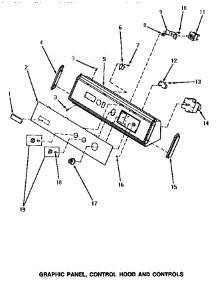 05 - Graphic Panel, Control Hood & Controls parts for Amana Dryer VG5019 from AppliancePartsPros.com