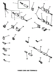 10 - Power Cord & Terminals parts for Amana Dryer VG5019 from AppliancePartsPros.com
