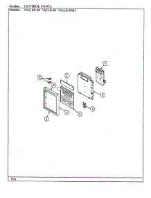 03 - Control Panel parts for Magic Chef Microwave VM11D-8P from AppliancePartsPros.com