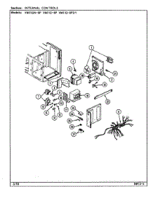 05 - Internal Controls parts for Magic Chef Microwave VM11D-8P-DY from AppliancePartsPros.com